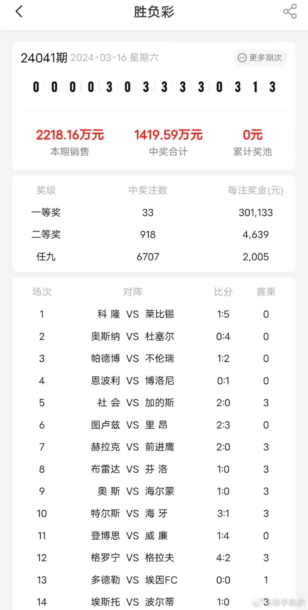 15021期足彩任九开奖结果揭晓，奖金背后的故事与分析